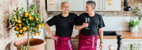 Eismänner Holger Saller und Klaus Di Prinzio Eismänner Holger Saller und Klaus Di Prinzio