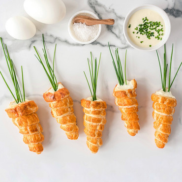 Blätterteig-Karotten