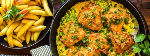 Rezeptbild Cordon Bleu mit Käse-Senf-Sauce